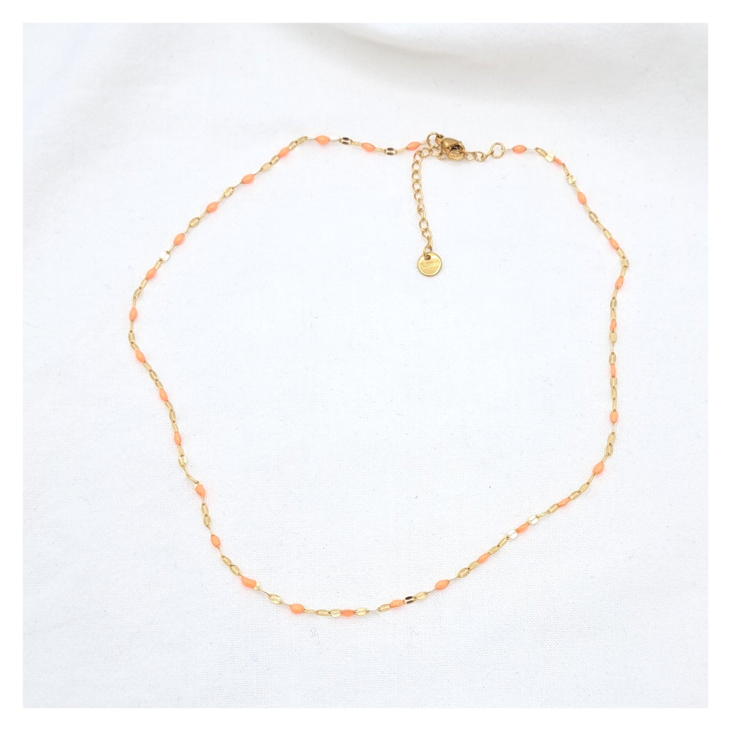 Bullet Necklace - Neon Orange