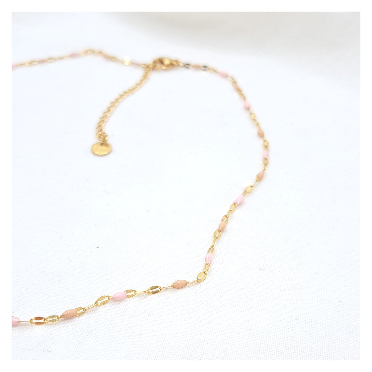 Bullet Necklace - Soft Pink