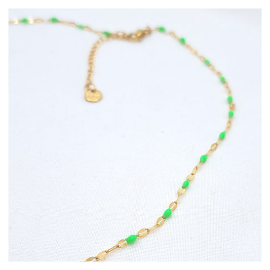 Bullet Necklace - Neon Green