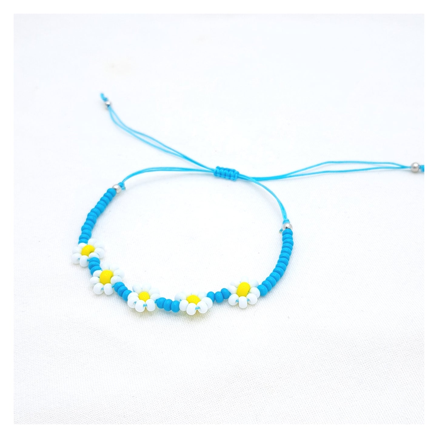 Flower Bracelet - Blue