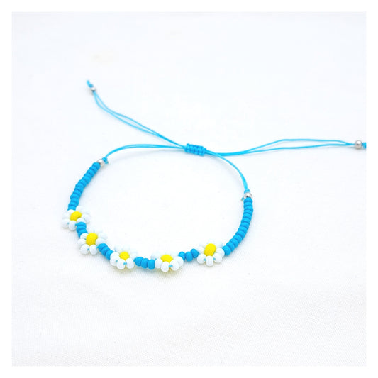 Flower Bracelet - Blue