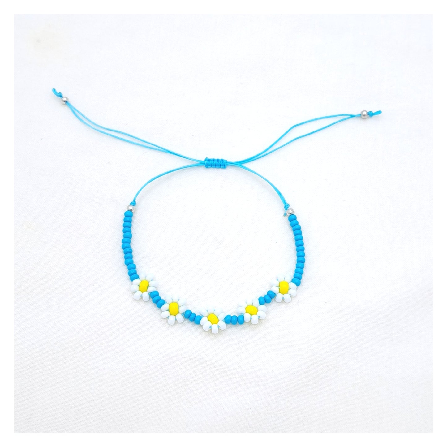 Flower Bracelet - Blue