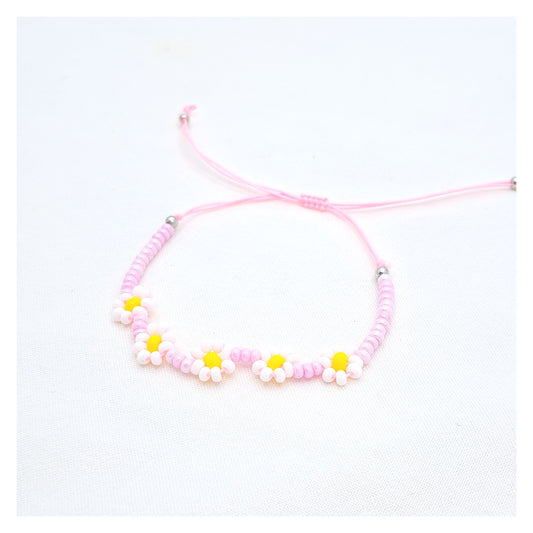 Flower Bracelet - Soft Pink