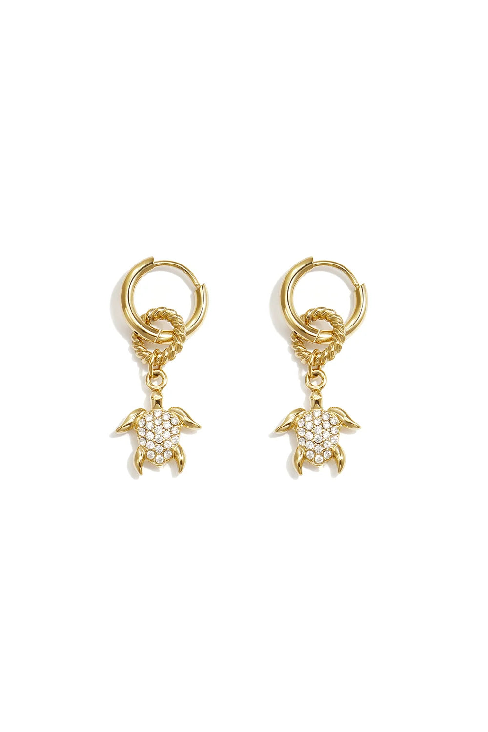 Rhinestone Turtle Gold (1 Piece)