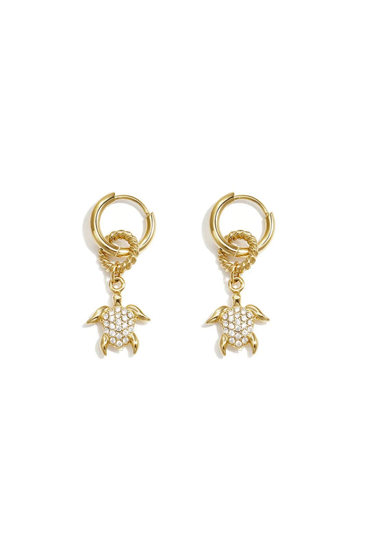 Rhinestone Turtle Gold (1 Piece)