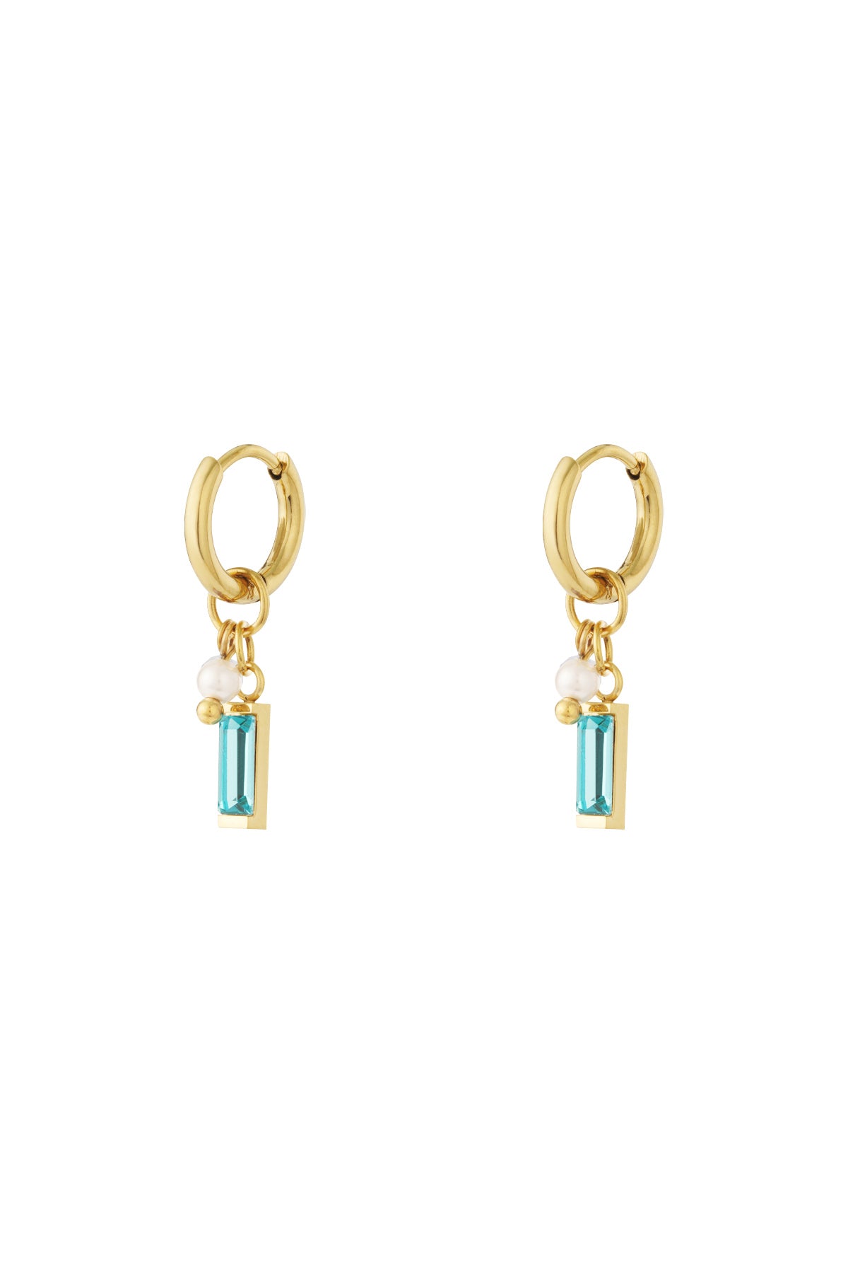 Rhinestone & Pearls Turquoise (1 Piece)