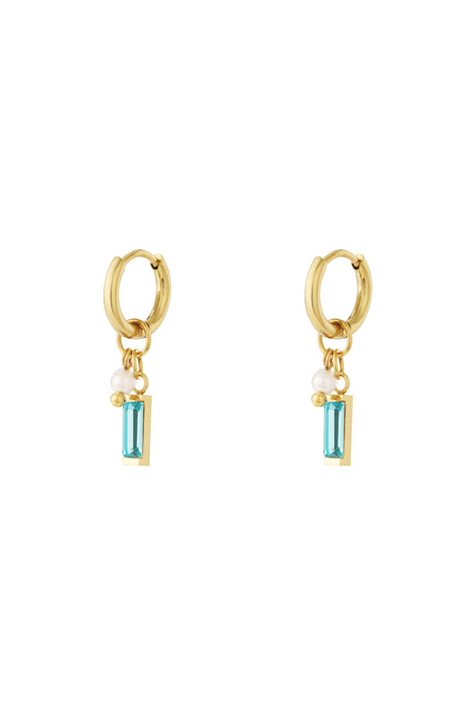 Rhinestone & Pearls Turquoise (1 Piece)