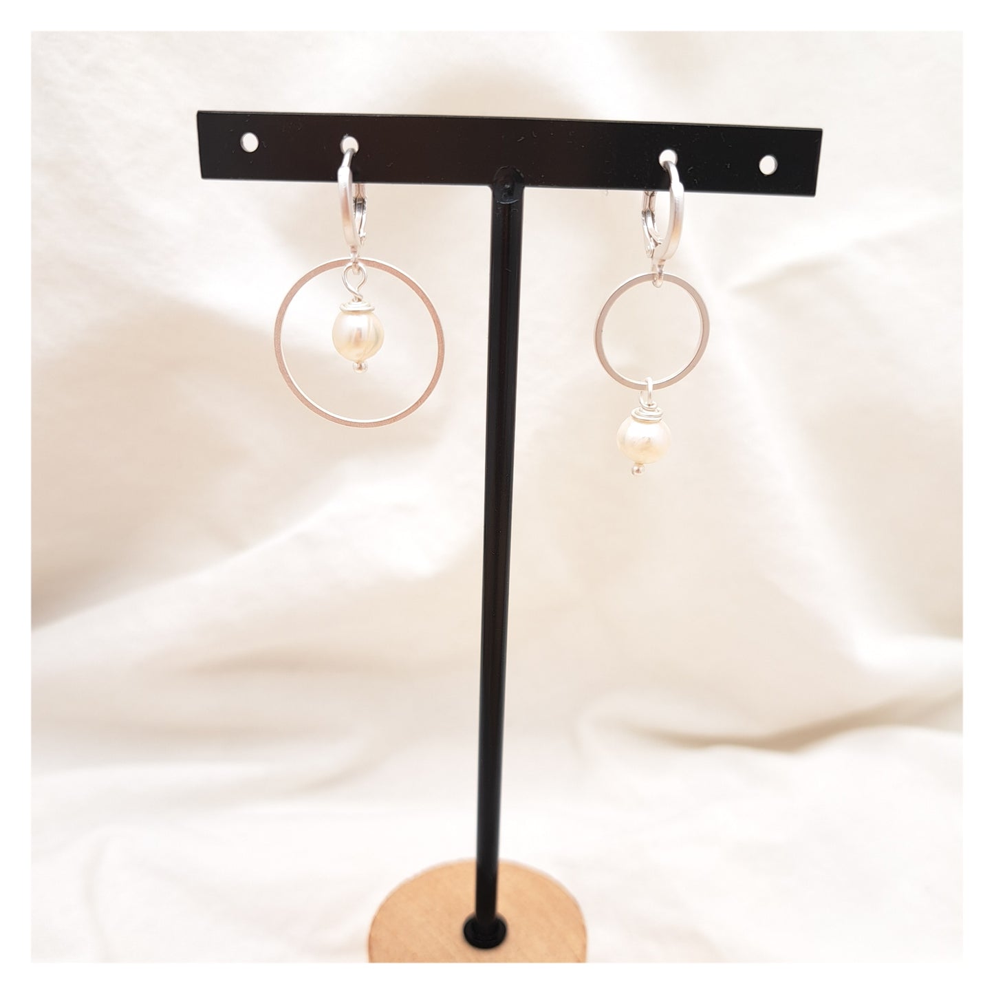 Mix & Match Silver - Circle Pearl