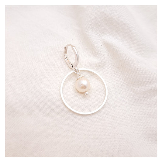 Mix & Match Silver - Circle Pearl Pendant