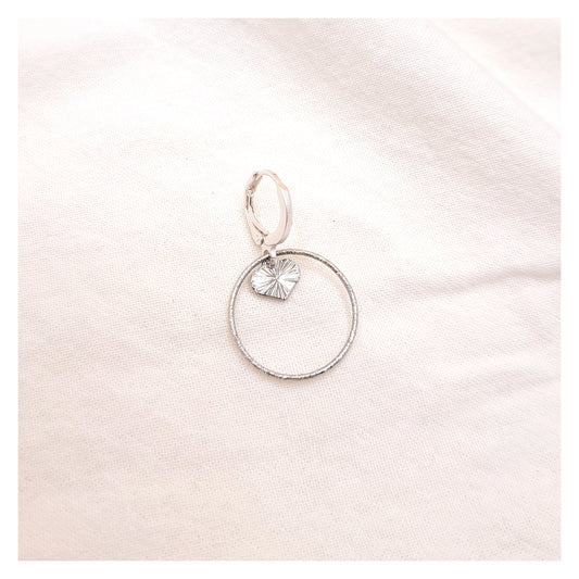 Mix & Match Silver - Circle Shiny with Pendant